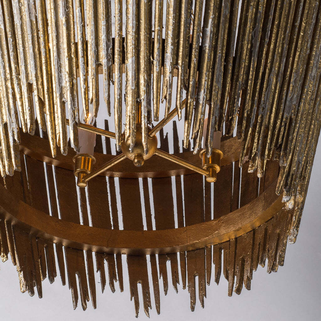 Круглая люстра с 4-я лампами Краун Louvre Home L860 DG chan white