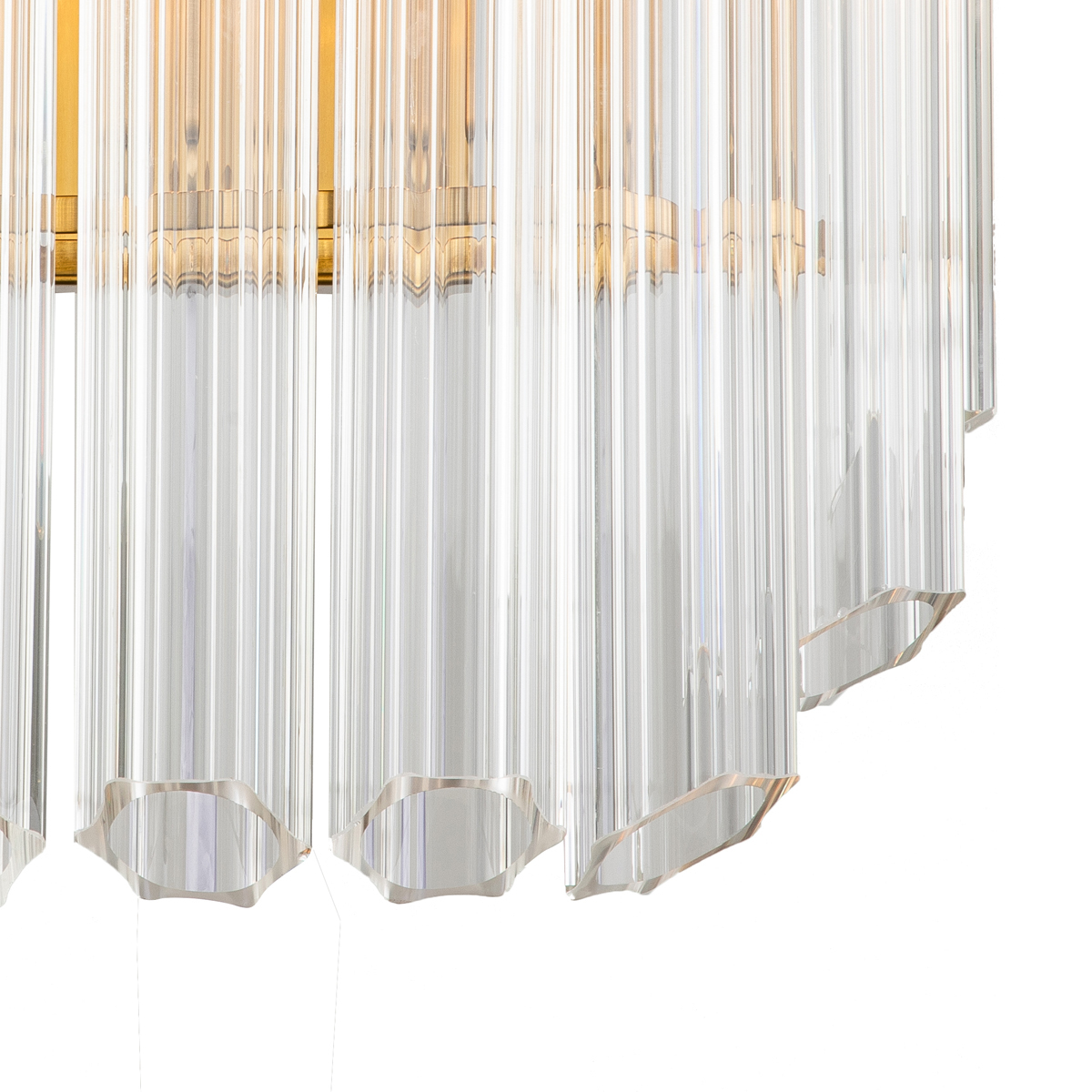 Настенный светильник Delight Collection Vittoria 2C brass/clear