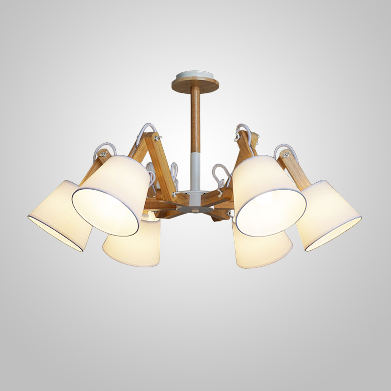 Люстра на штанге MECHANIC L6 White by ImperiumLoft