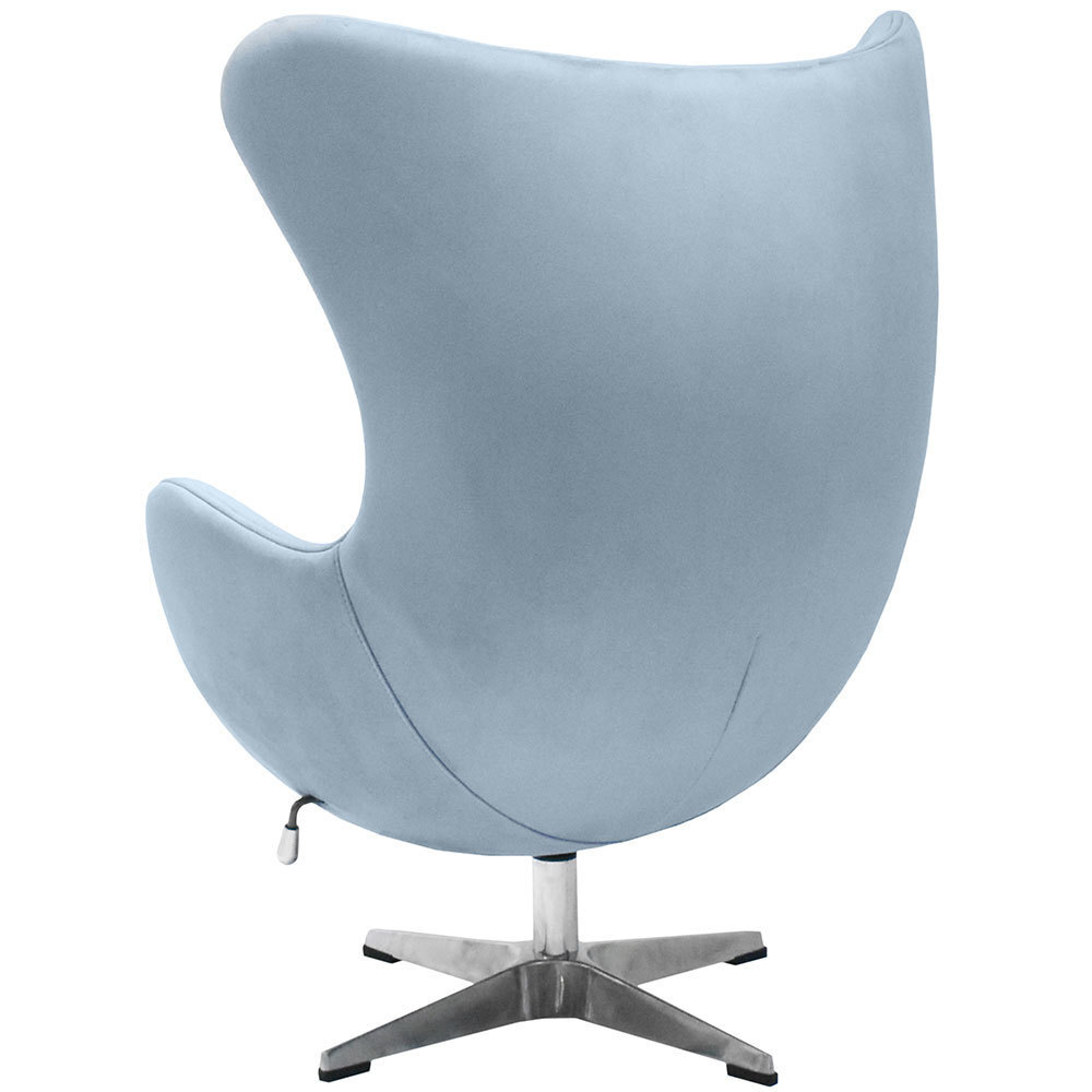Кресло EGG CHAIR серый, искусственная замша Bradex Home FR 0645