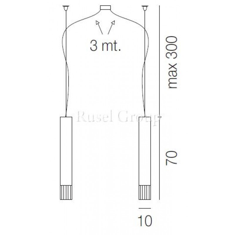 Подвесной светильник Vistosi SMOKING SP D2