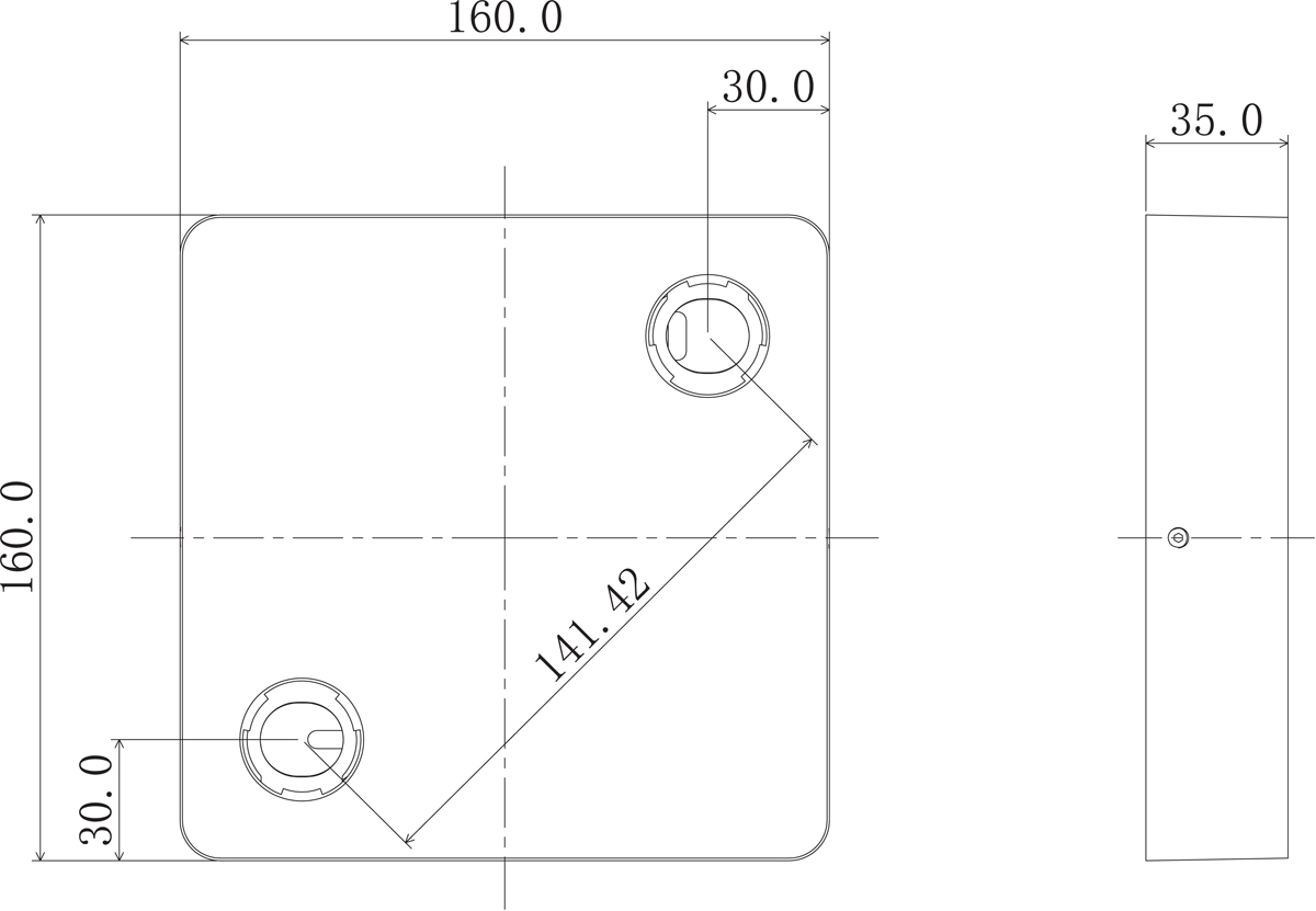 Накладное основание длях светодиодных светильников серии Donolux DL18629/SQ2 Kit W Dim