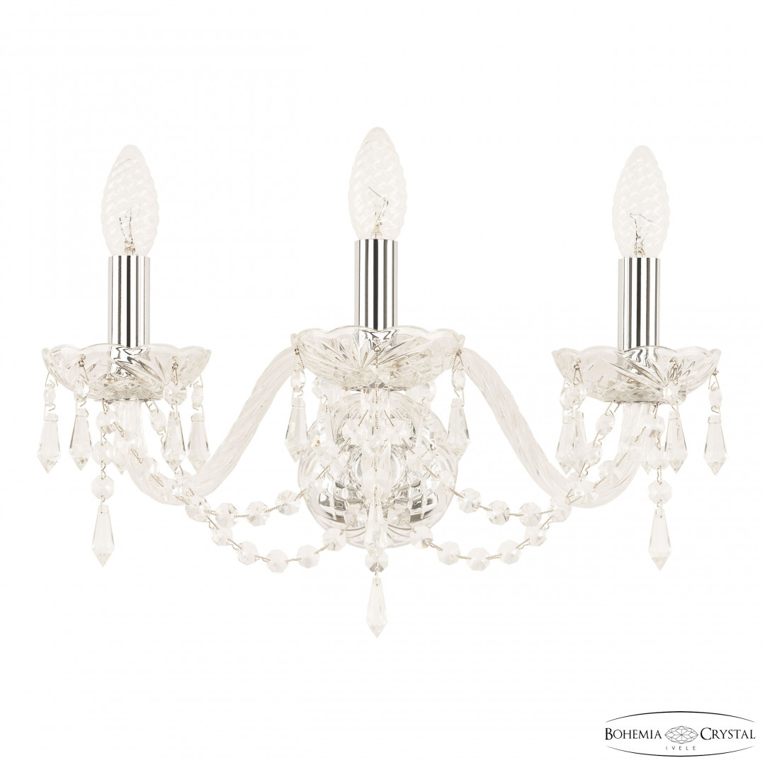 Бра хрустальные 104B/3/165 Ni Bohemia Ivele Crystal