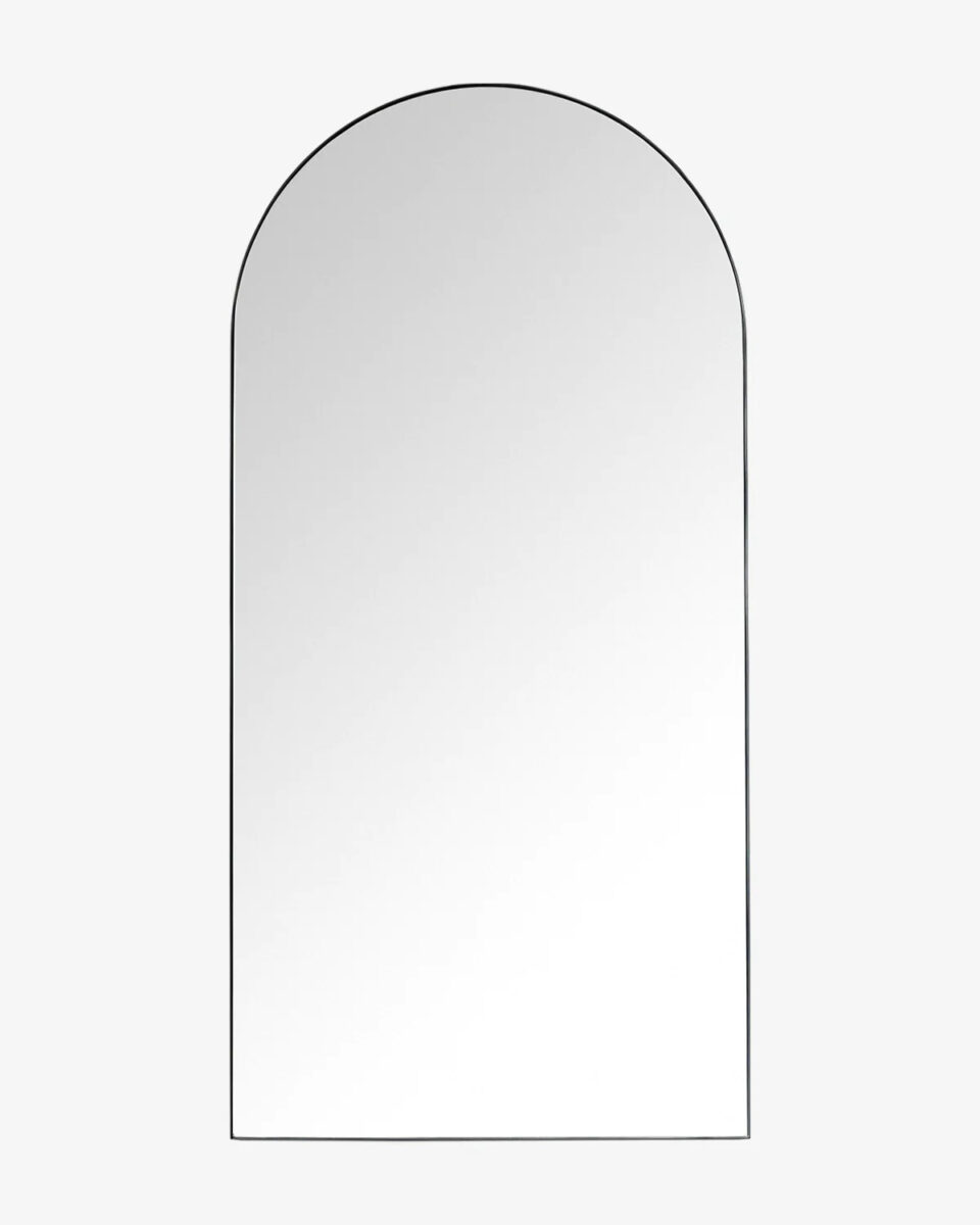 Чёрное зеркало арочной формы Савона Louvre Home LHDFM280823ZYH