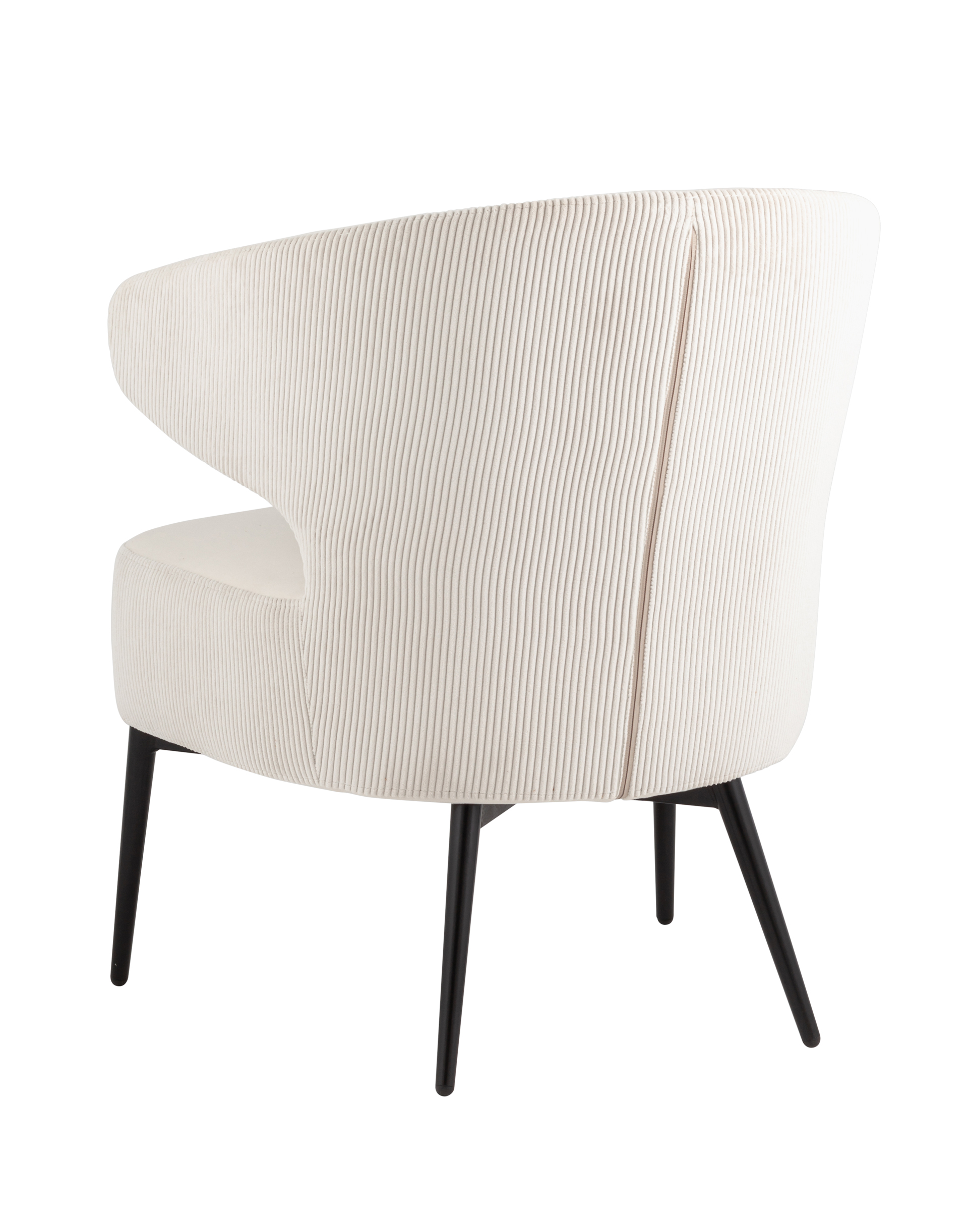 Кресло лаунж Royal Stripes велюр молочный Stool Group