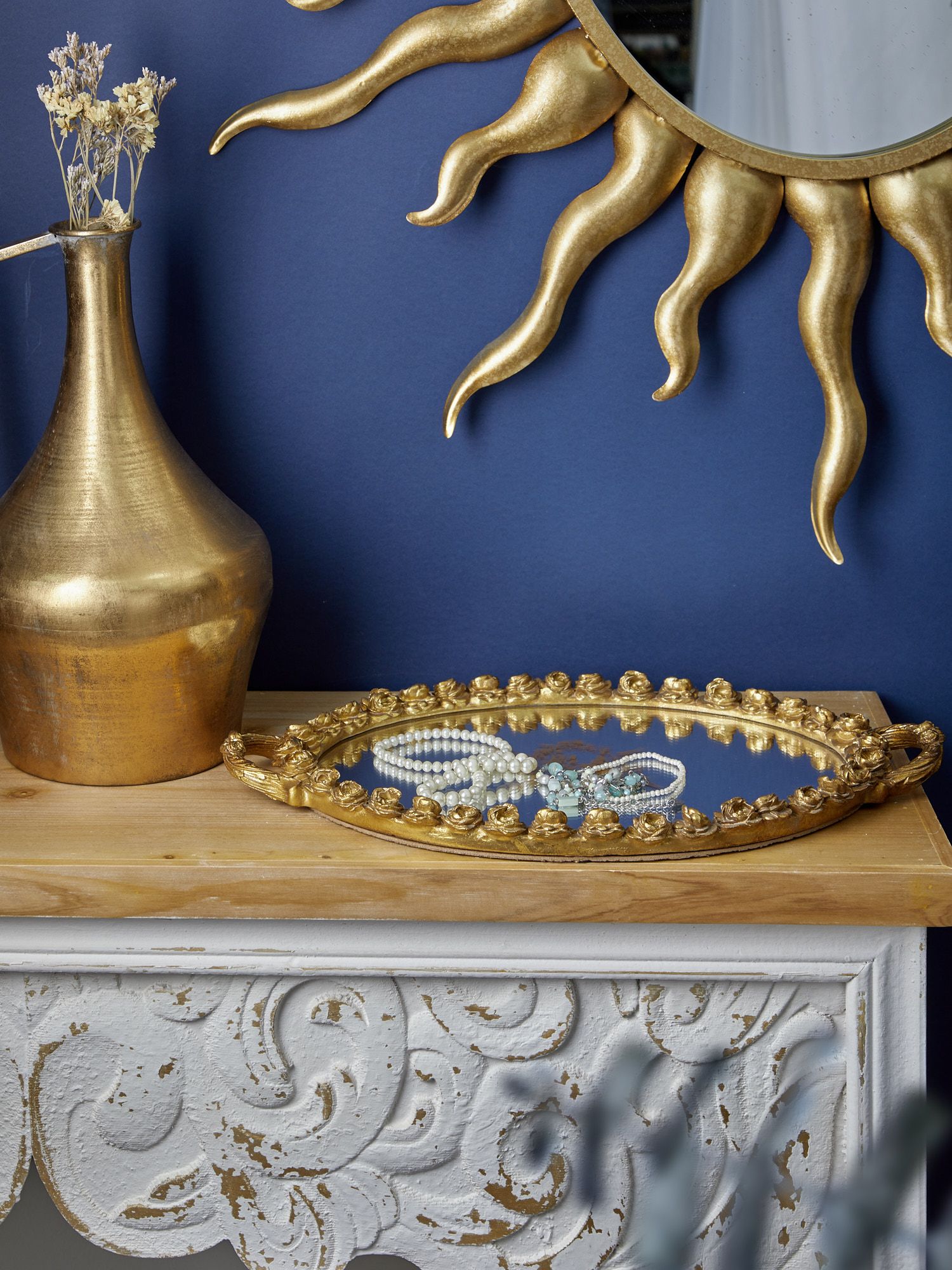 Поднос с зеркальной поверхностью Glasar 28-728