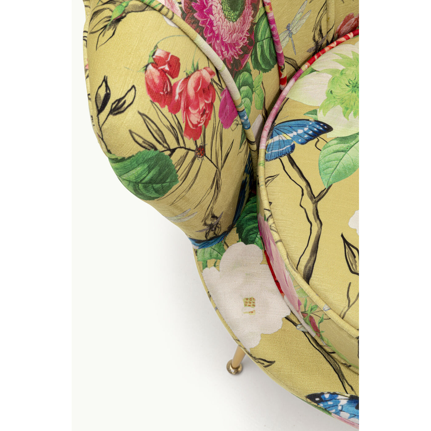 Кресло Water Lily Gold Flower Fever Yellow KARE 71154