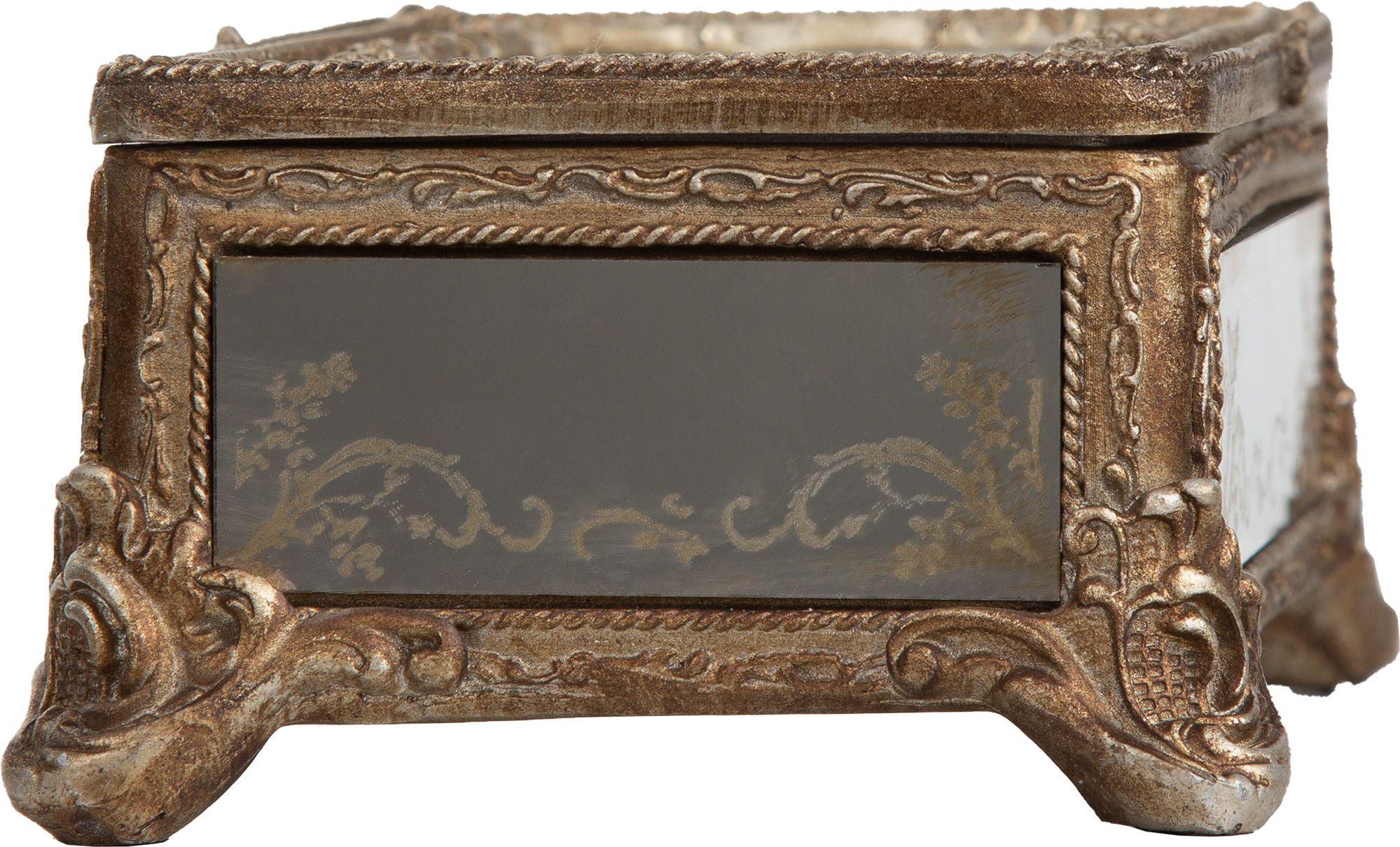 Шкатулка с зеркальными панелями, под старину Glasar 28-666