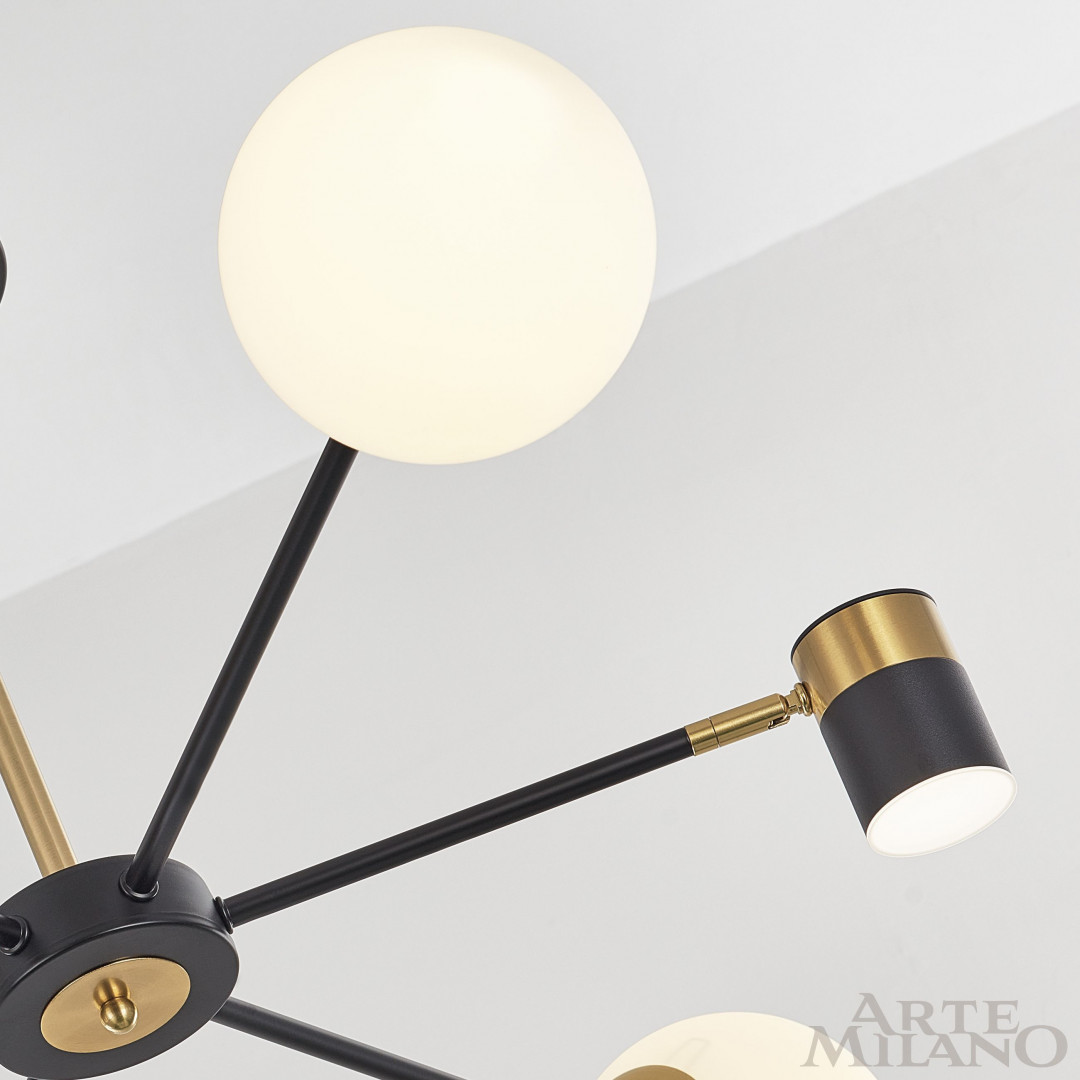 Люстра светодиодная 274802/6 BK/GD Arte Milano