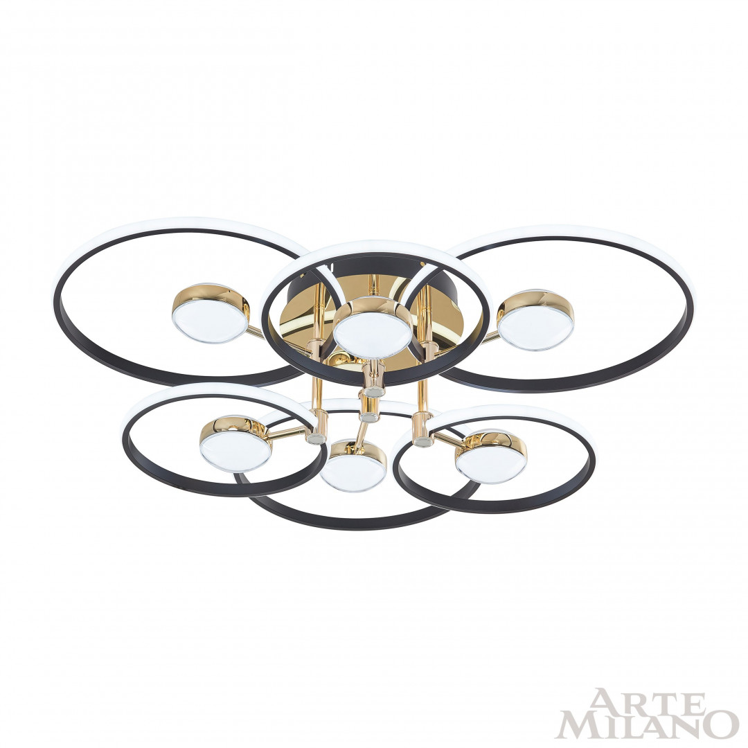Светильник светодиодный 276140/6+6 BK/GD Arte Milano