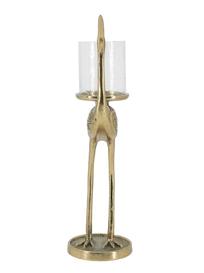 Подсвечник настольный Журавль Glasar 86868