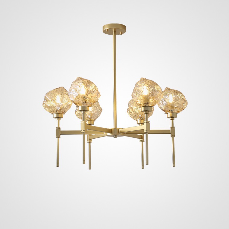 Подвесная люстра TORCH 6 Янтарный by ImperiumLoft