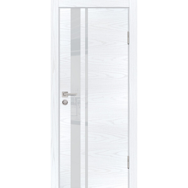 Межкомнатная дверь Graf P-16 лунный лакобель Дуб скай белый (2000 х 900)