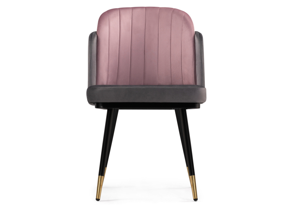 Стул Woodville Penelopa dark gray / pink / black / gold 15417