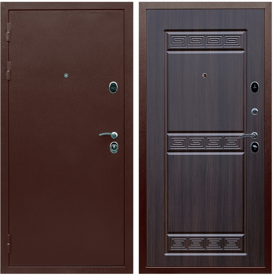 Дверь входная Graf Люкс ТП-70 Антик медь / МДФ 10 мм ФЛ-242 Эковенге