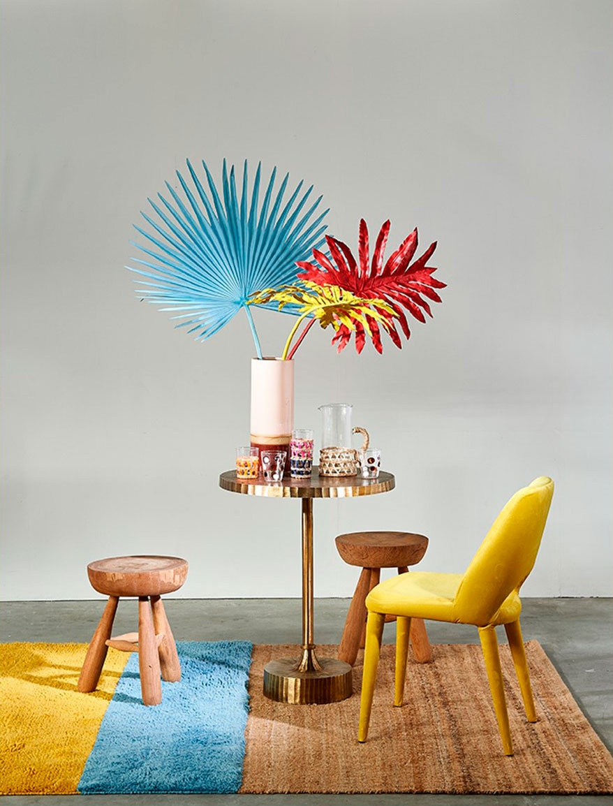 Искусственные цветы Pols Potten Selloum leaf yellow