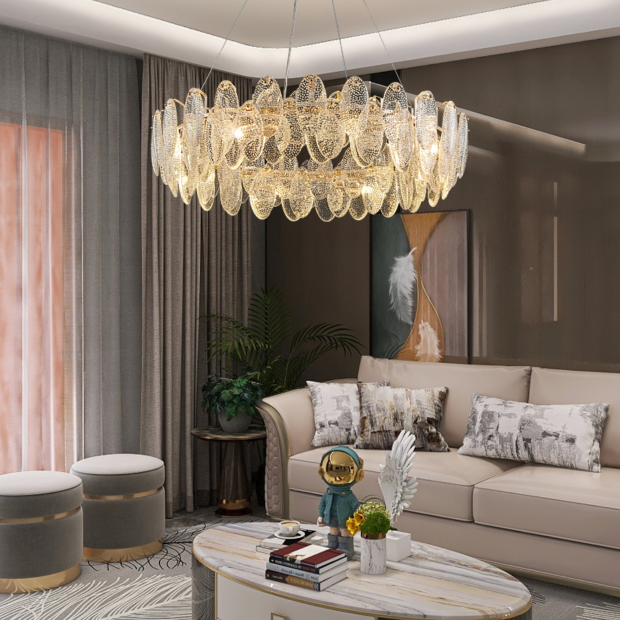 Подвесная люстра REEGNORA D50 by ImperiumLoft