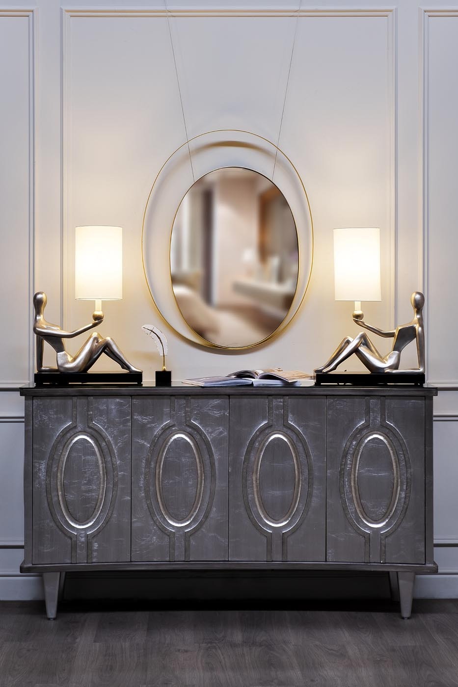 Зеркало с металлической объемной рамой Garda Decor 19-OA-6267