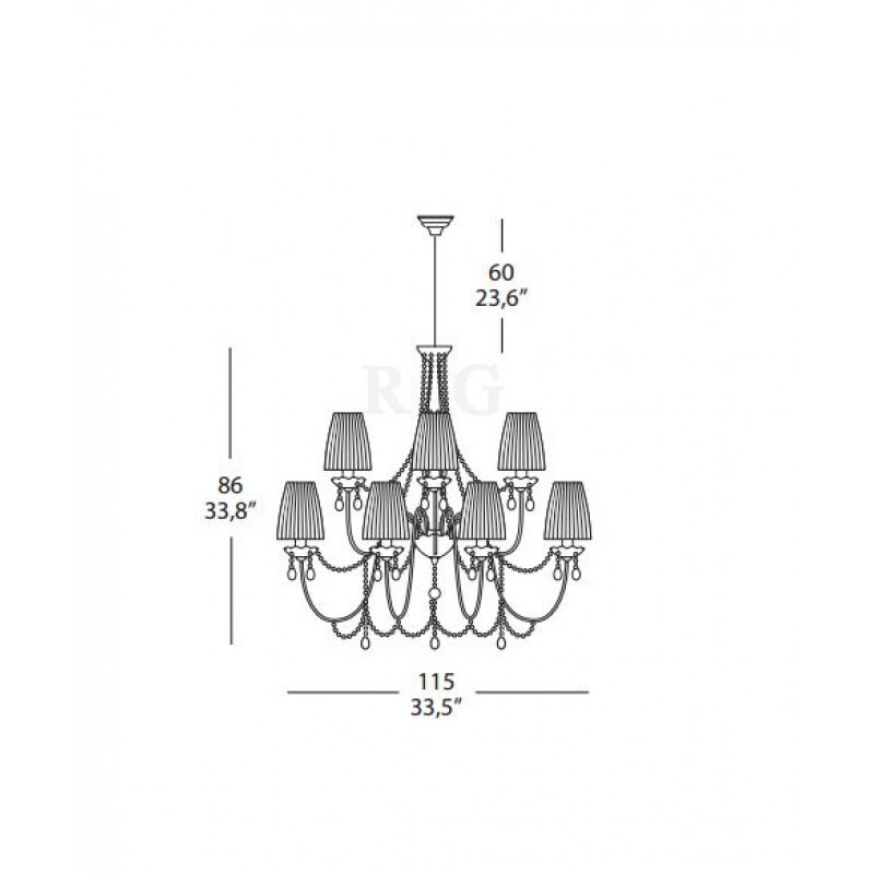 Люстра Evi Style (Morosini) Hermitage LA 12