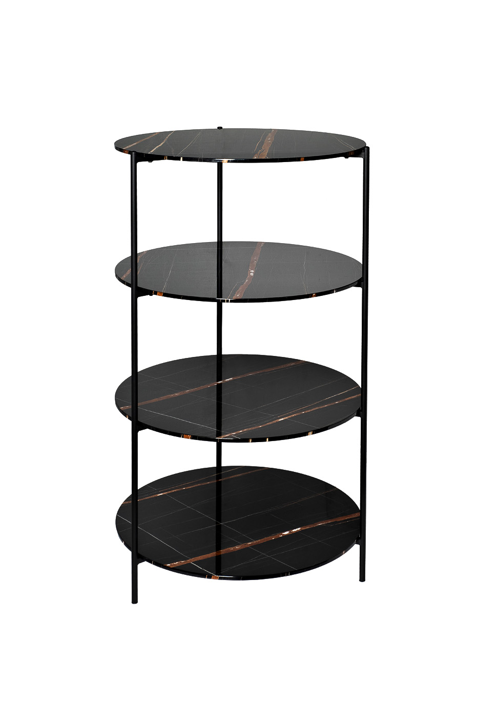 Стеллаж с полками черный Garda Decor 30B-STEL-962