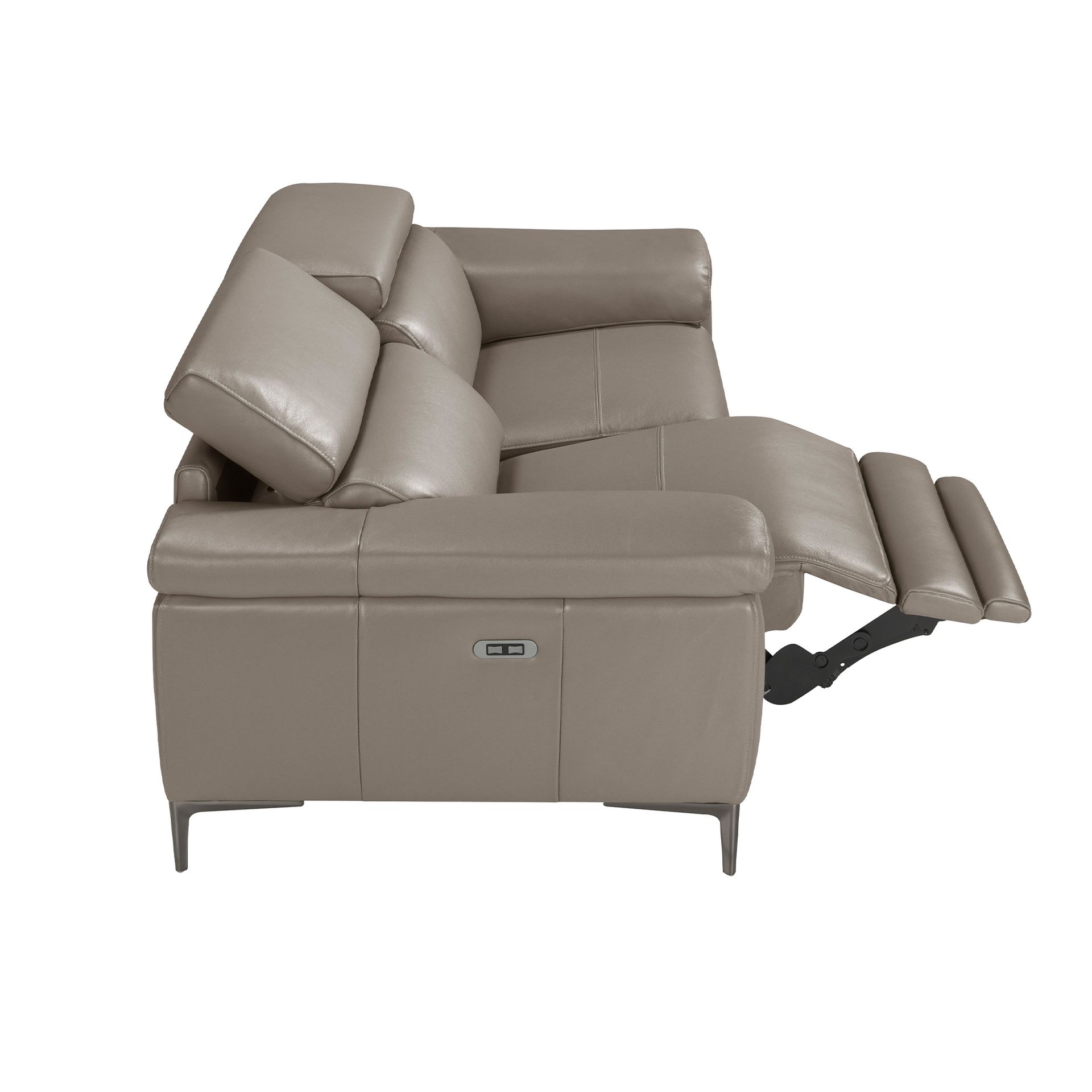 2-х местный диван 6121/5320-2P с обивкой из кожи и механизмом relax Angel Cerda