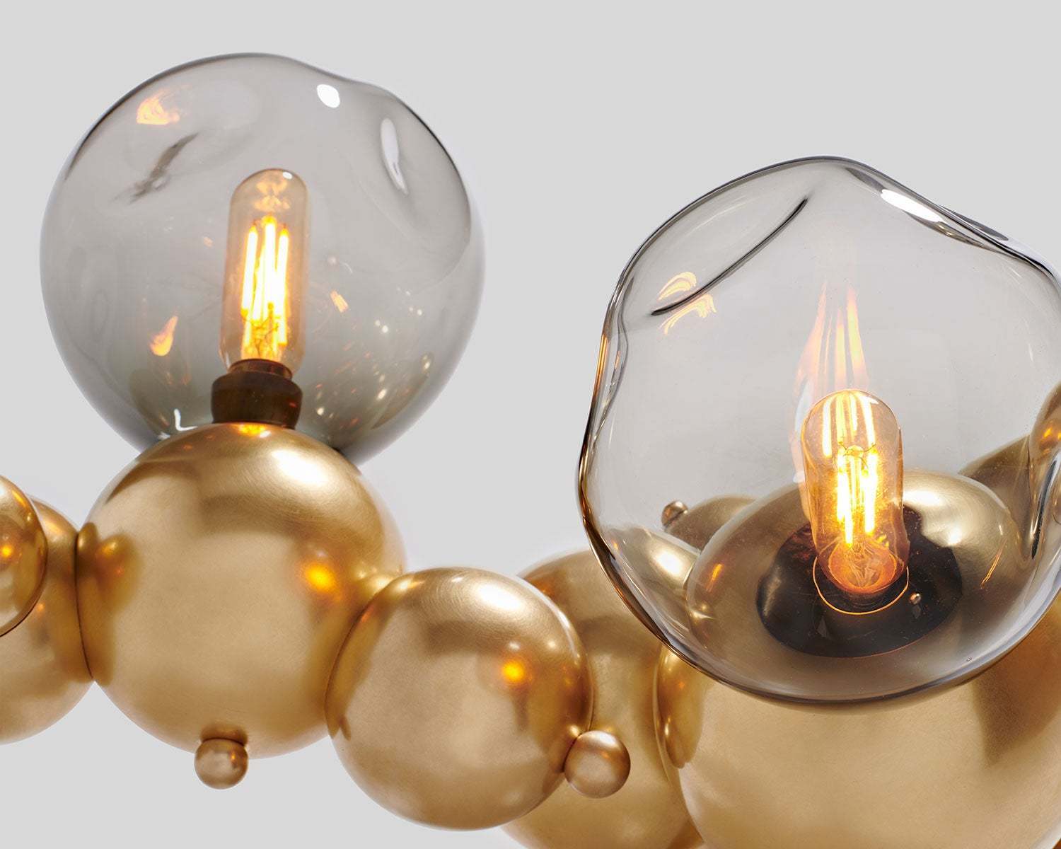 Люстра Delight Collection 9518P gold/smoky