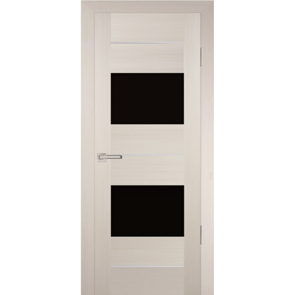 Межкомнатная дверь Graf PS-21 черный лакобель Перламутровый дуб (2000 х 900)