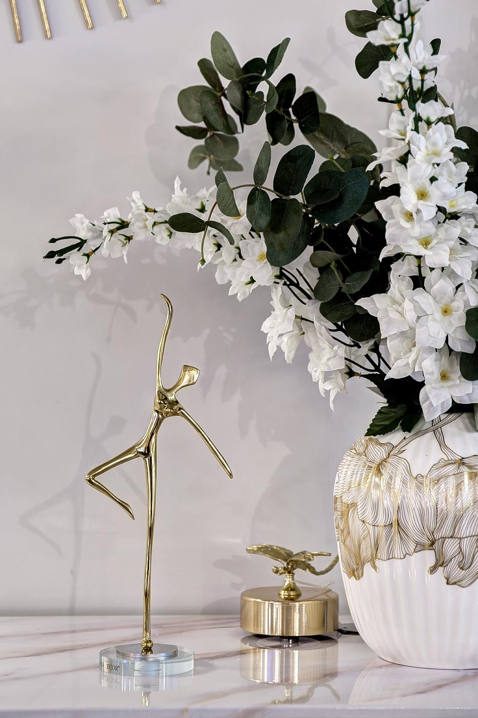 Статуэтка "Балерина" золотая Garda Decor 55RD3603L