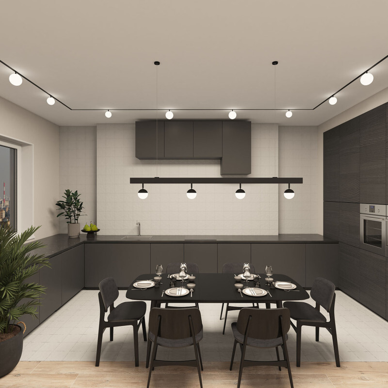 Светильник на шине Denkirs DK8051-BK