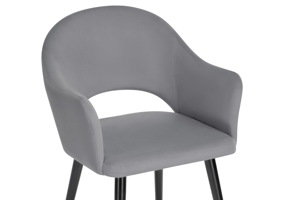 Стул Woodville Апри tenerife stone / черный глянец 538147