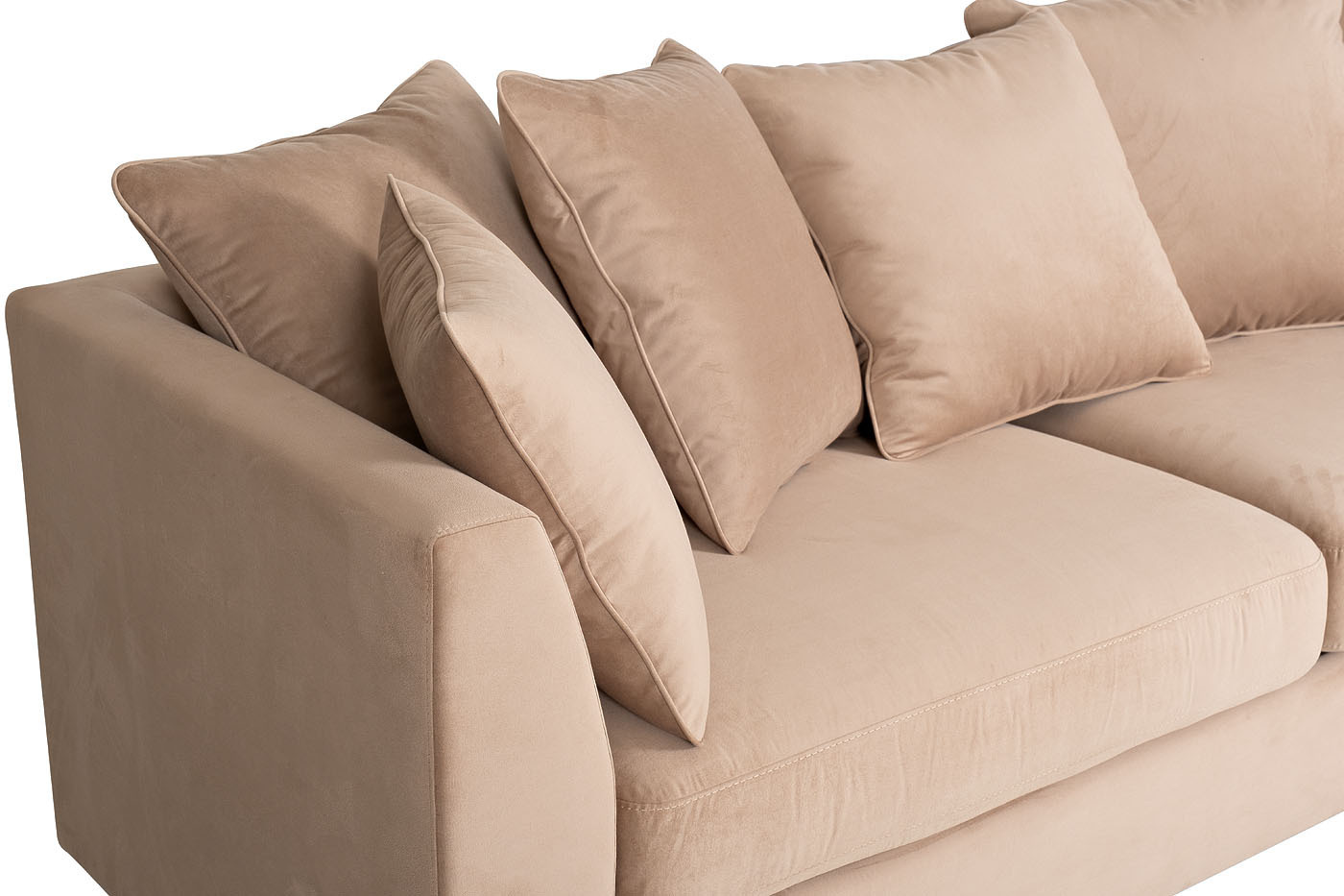 Диван Roberto трехместный раскладной бежевый Garda Decor GD-ROBERTO-3M-1