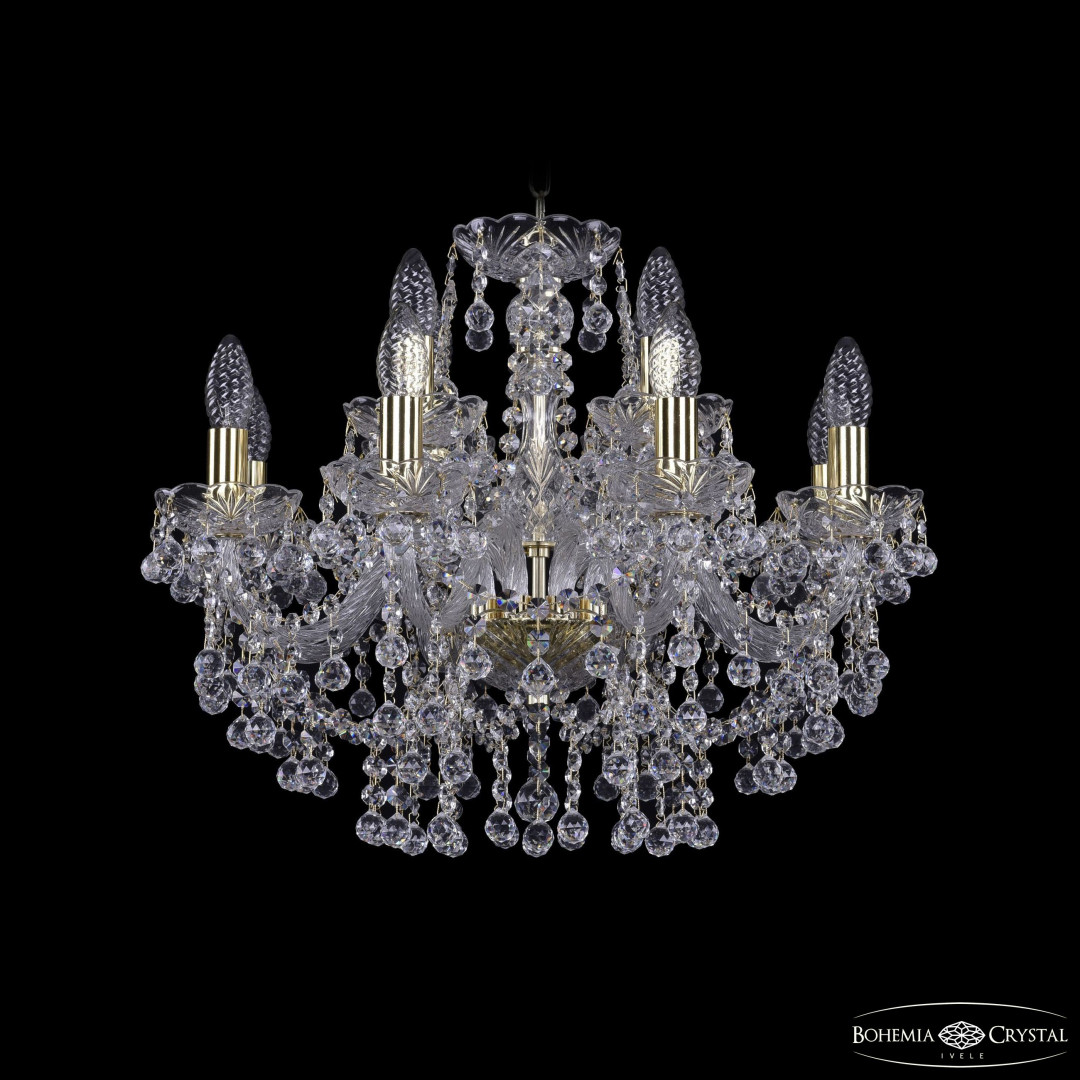 Люстра хрустальная 1409/8+4/195 G