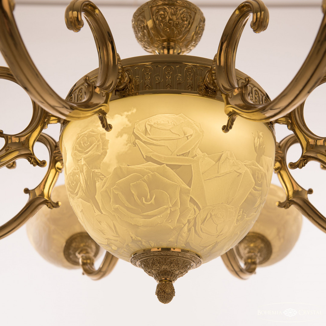 Люстра бронзовая 72213P/8/210 G P1 U Rose