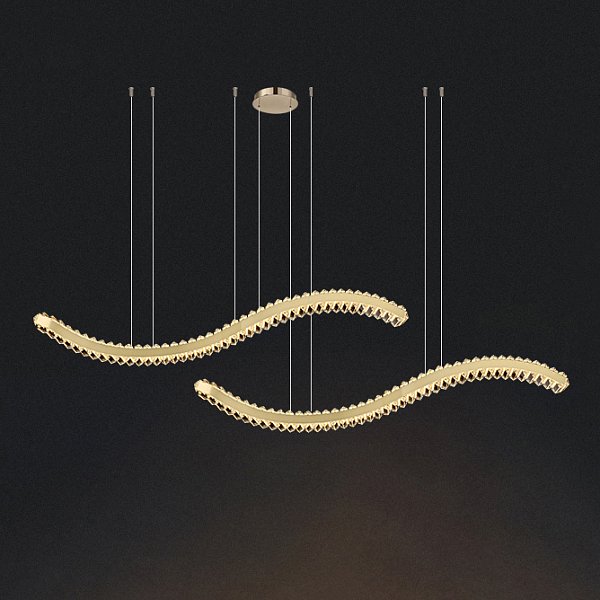 Подвесной светильник BERTOLDA W DUO A L120 Brass by ImperiumLoft