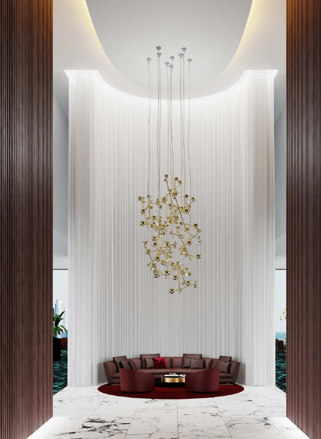 Люстра Brand Van Egmond Galaxy Round 80 Bur.Brass