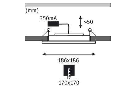 Встраиваемый светильник Paulmann 92711