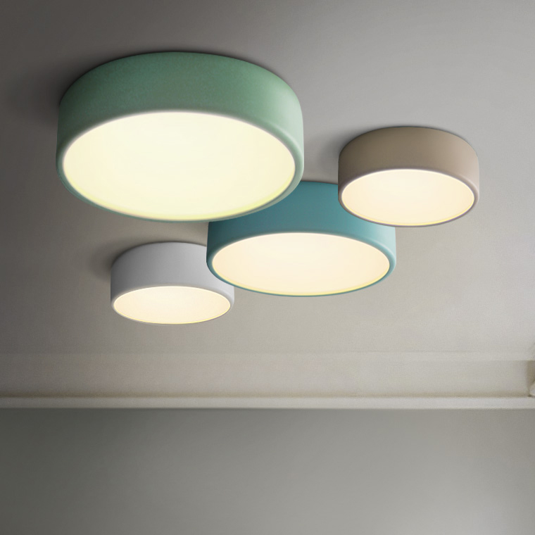 Потолочный светильник CYLINDER B D35 Khaki by ImperiumLoft