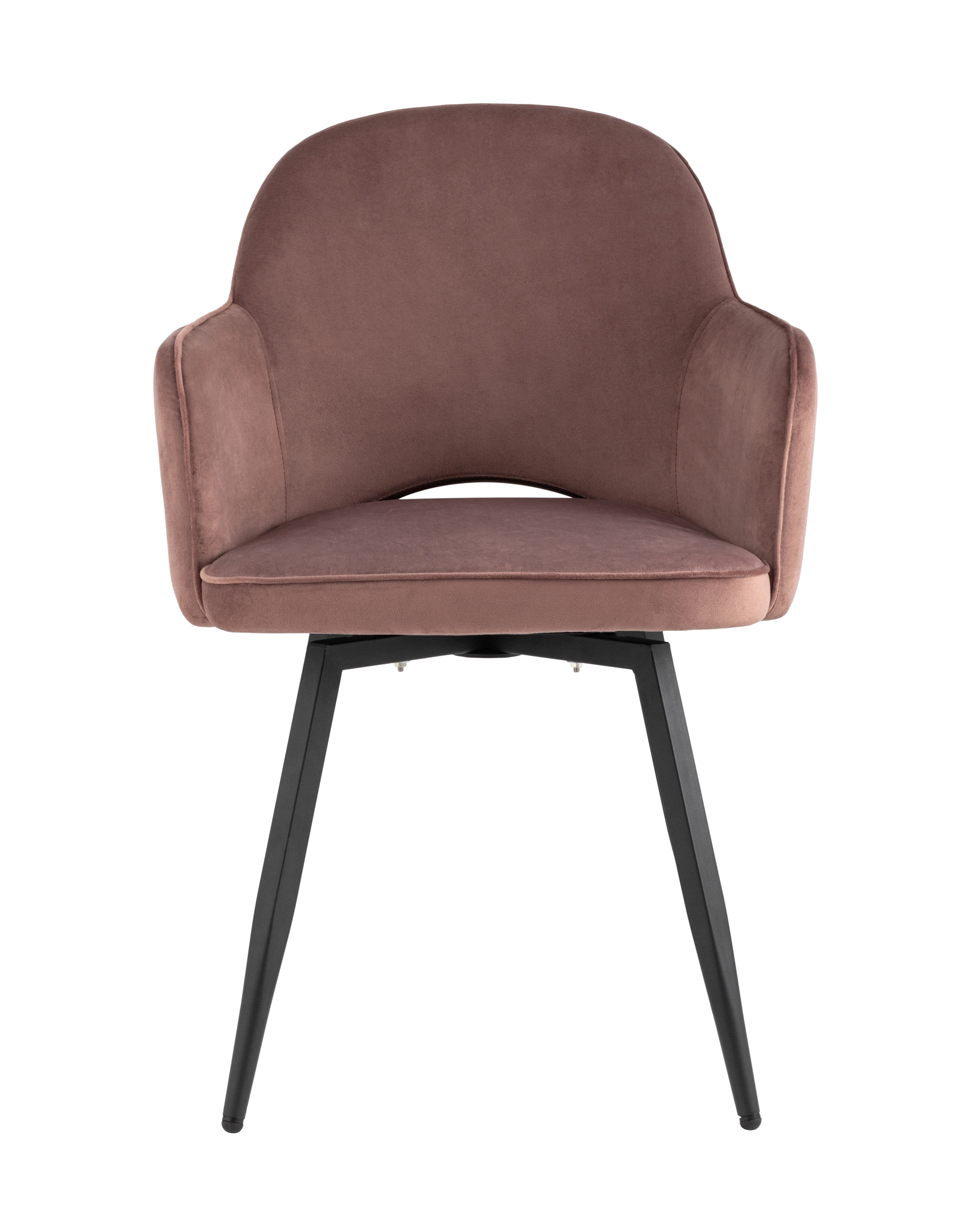 Стул Венера вращающийся велюр пыльно-розовый 2 шт Stool Group
