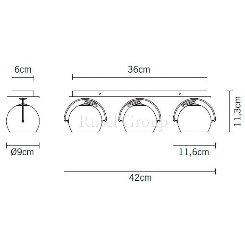 Настенно-потолочный светильник Fabbian Beluga White D57 G31 01