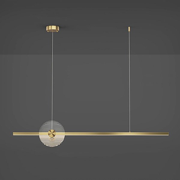 Реечный, рядный светильник ZVI L160 Brass by ImperiumLoft