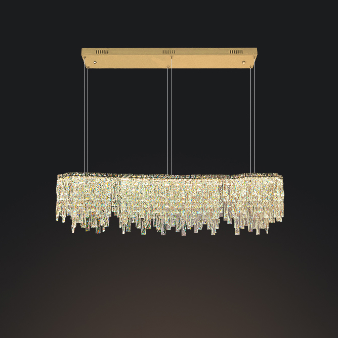 Реечный, рядный светильник MICHELLE LONG L100 Brass by ImperiumLoft