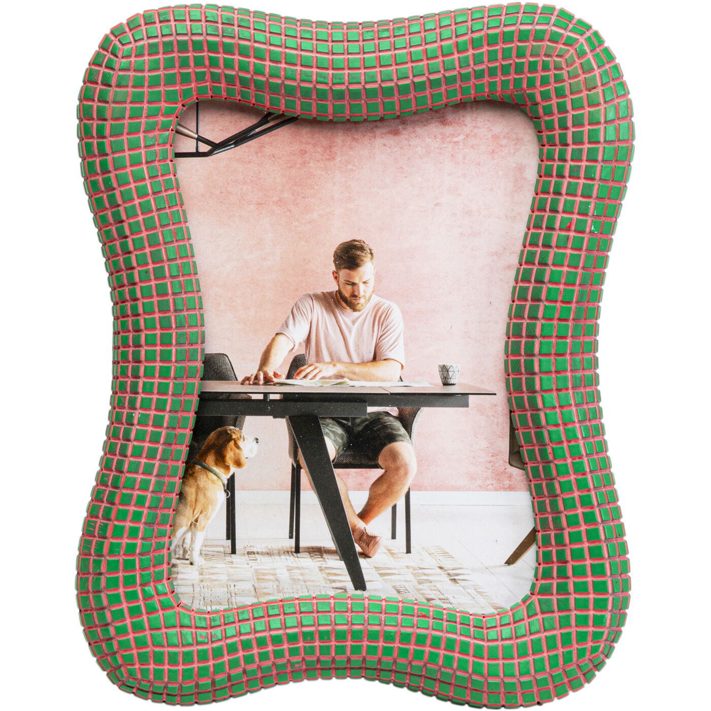 Фоторамка Wavy Green 18x23cm KARE 56181