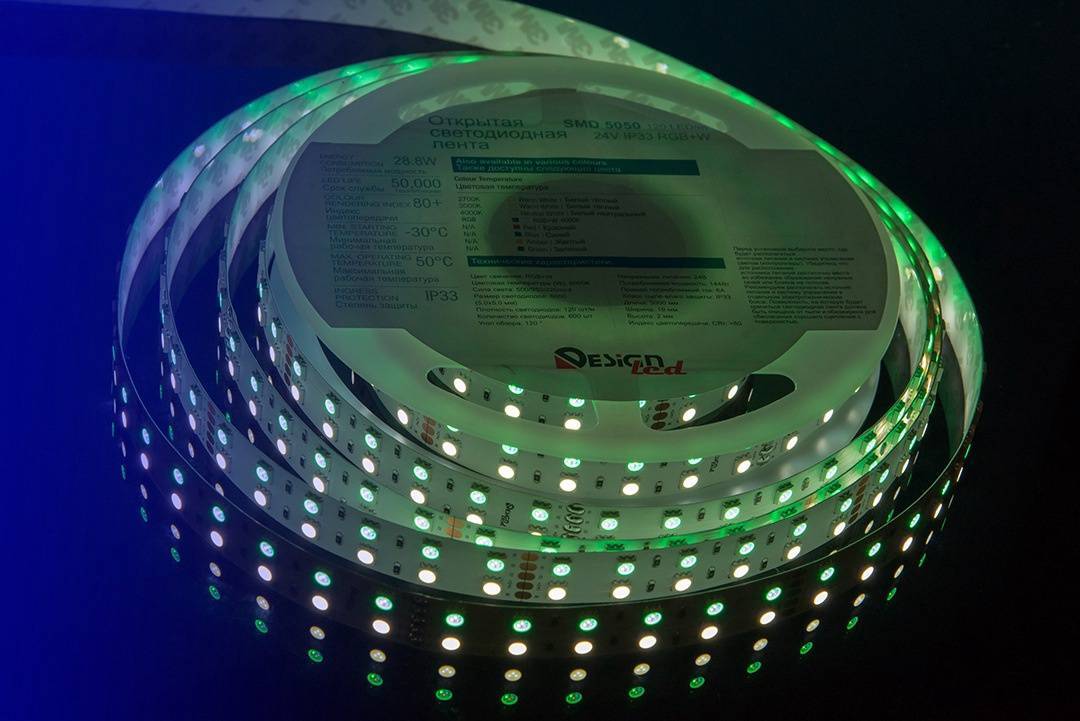 Лента светодиодная DesignLed DSG5120-24-RGB+W-33