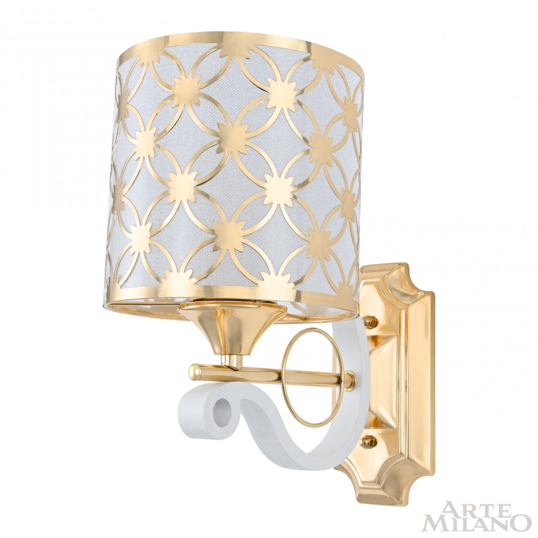 Бра с плафоном 303097/1W Wh/Gd Arte Milano