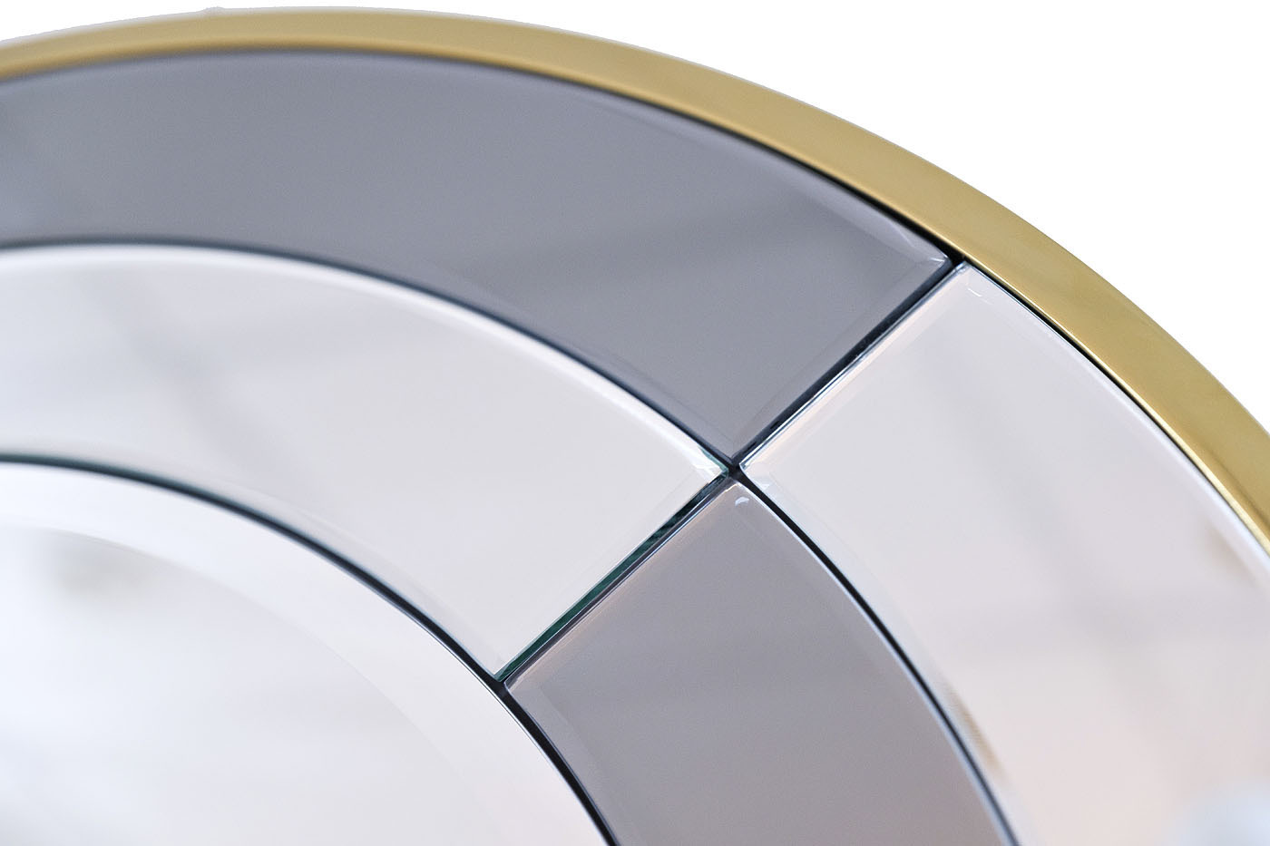 Зеркало в двухцветной зеркальной раме/золото Garda Decor KFG091