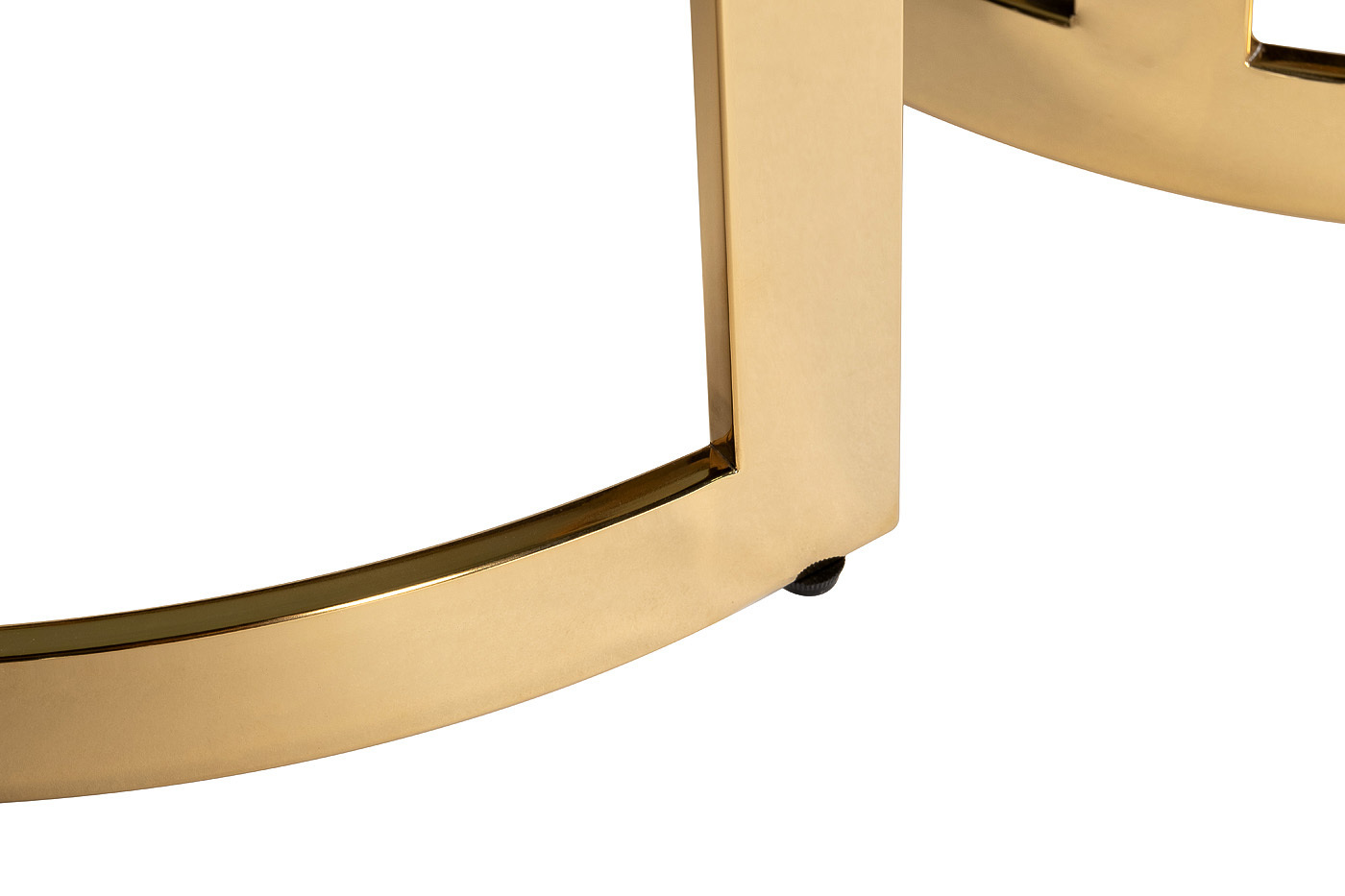 Набор из 2х журнальных столиков (стекло черный мрамор/золото) Garda Decor 47ED-ET081S-GOLD