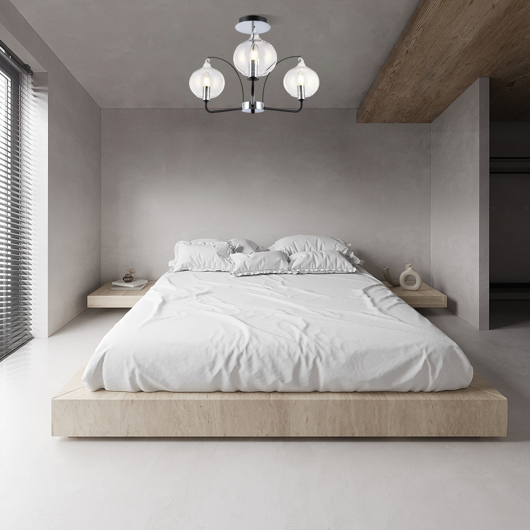 Люстра с плафонами 321007/3 BK.CR Arte Milano