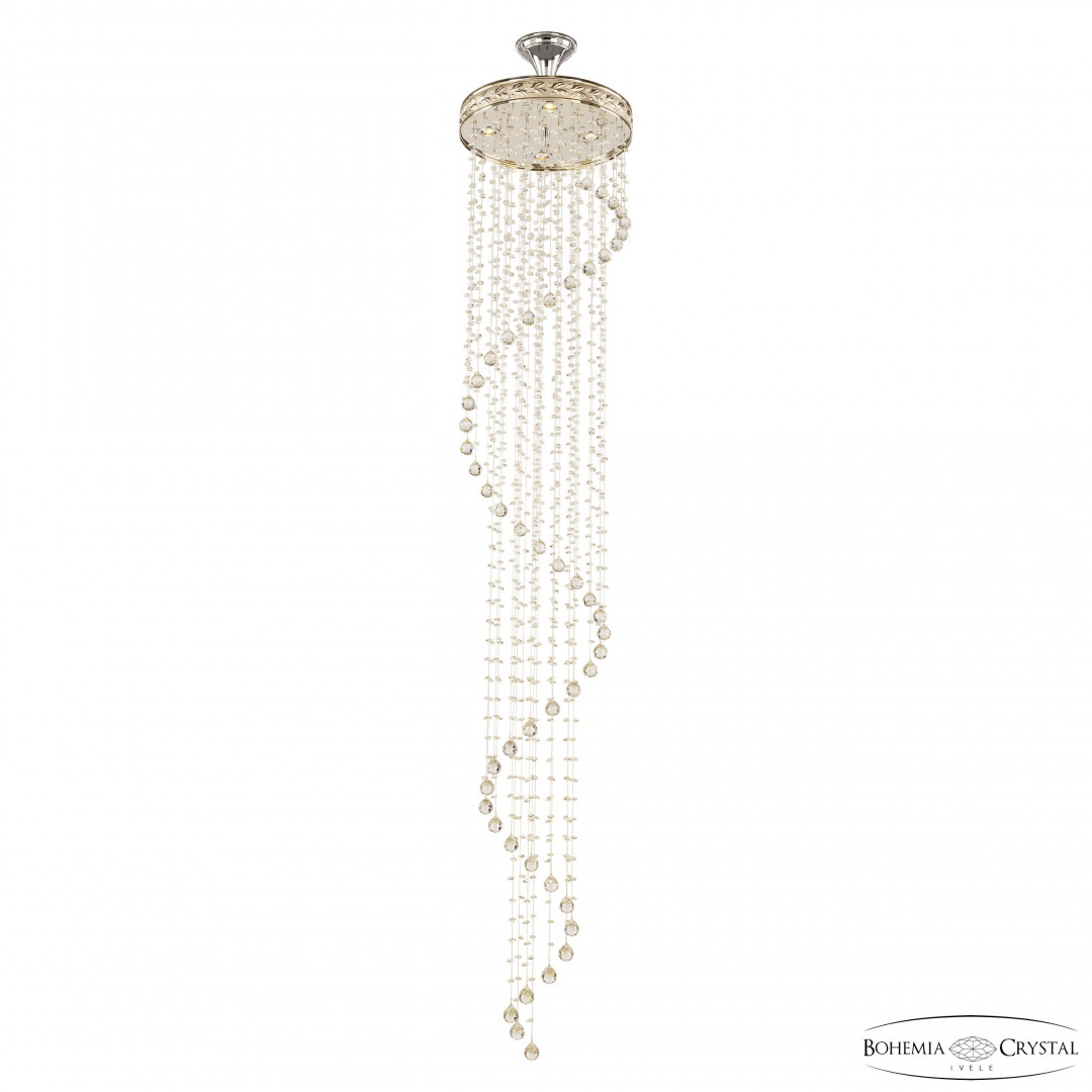 Люстра спираль хрустальная 83131/40IV-200 Ni Bohemia Ivele Crystal