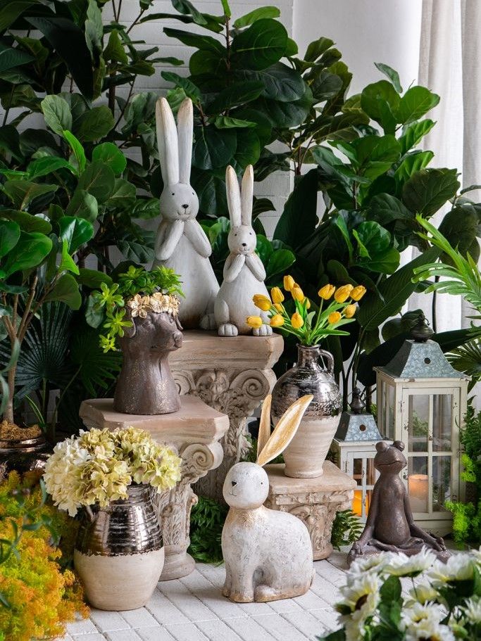 Декор напольный Зайчик Glasar B5521