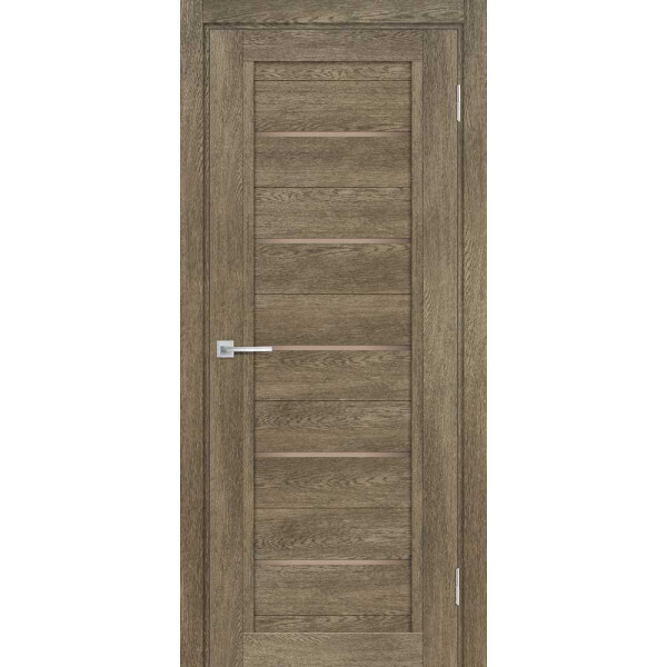 Межкомнатная дверь Graf ТЕХНО-809 бронза сатинат Бруно (2000 х 700)